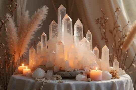 360_F_1160877728_lfuzk15yjMSEwStF7ywlGYGwCXeQudll Crystal tower on a table